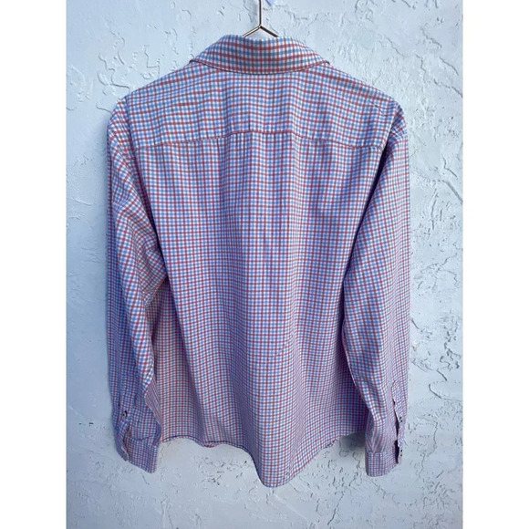 Untuckit Mens Long Sleeve Button Down Plaid Shirt Multi Sz L MT05 - Picture 2 of 9
